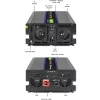 Inversor QOLTEC Monolith 3000 MS Wave, 12V→230V, 1500/3000W, com USB