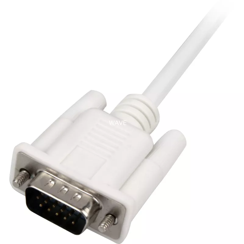 Delock - Adaptador de vídeo / áudio - USB, 15 pinos D-Sub (DB-15) macho para HDMI fêmea - 25cm - branco (62460)