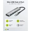 Hub USB slim de 4 portas Goobay USB-C para/USB-A 5 Gbit/s - -Plug> 1x (76562)