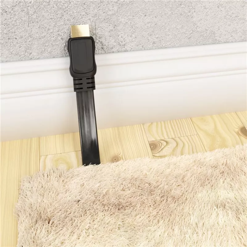 Goobay | Cabo HDMI plano High Speed com Ethernet | 61279 | ficha HDMI (Type-A) | HDMI (Type-A) | HDMI para HDMI | 2 m