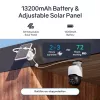 Safemo ST1 SolarCam vídeo 4K UHD, zoom 8x, visão 132°, visão noturna, Wi-Fi 2,4 GHz, solar 3W, branco