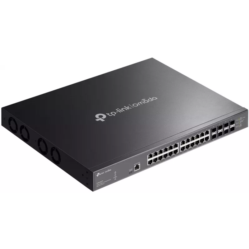 Switch gerido TP-Link Omada 32 portas 10GE L2+ com 24 portas PoE++
