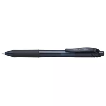 Caneta de gel retrátil com clip Pentel Energel X 1.0 Preto