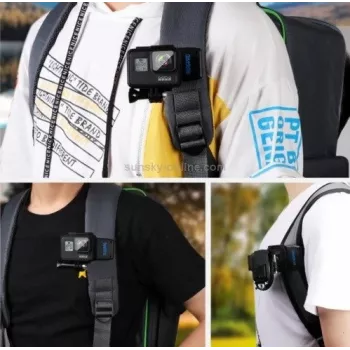 Suporte de alça RUIGPRO DCA6908 para DJI Osmo Action — rotação 360°, leve