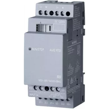 Siemens módulo de expansão PLC LOGO AM2 RTD 0BA2 6ED1055-1MD00-0BA2 12 V/DC, 24 V/DC (6ED1055-1MD00-0BA2)