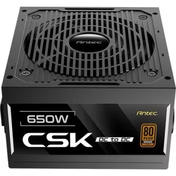 Fonte de alimentação ATX Antec Cuprum Strike CSK DC - 650W (preto) (0-761345-20107-0)