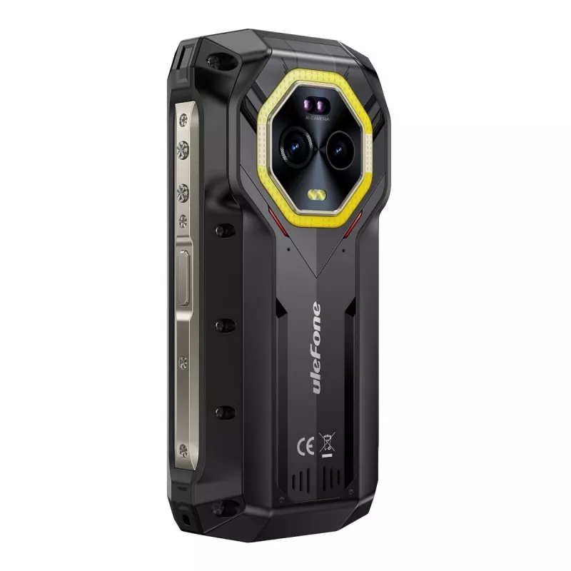 Ulefone Armor Mini 20 smartphone, 4,7 polegadas, Helio G99, 8GB RAM, 256GB, 6200 mAh, Android 14, preto