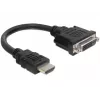 Cabo HDMI-DVI M/F DeLOCK 0.2m