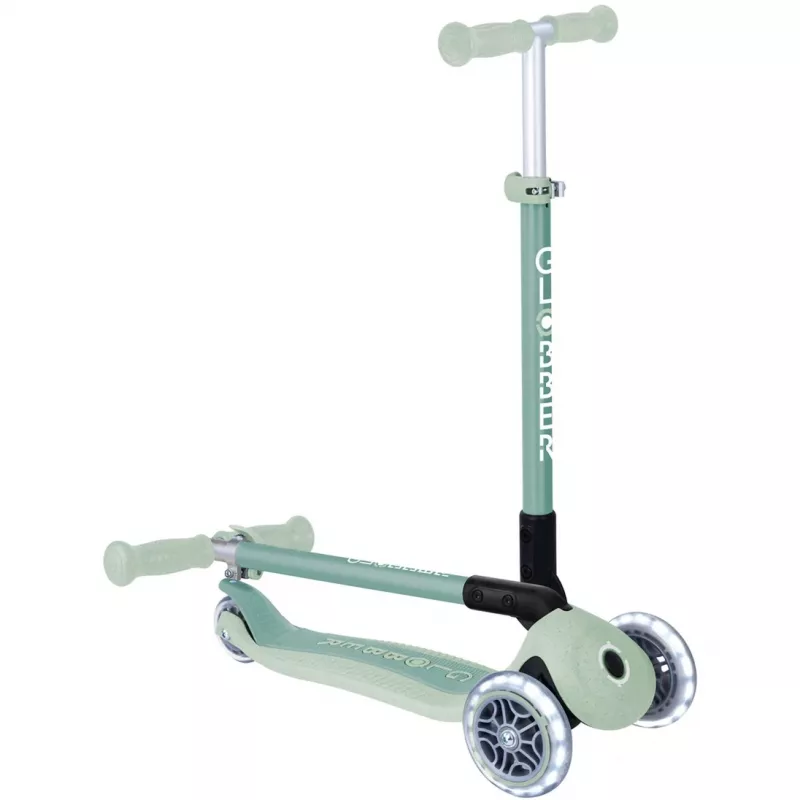 Primo Foldable Plus Lights Eco, Trotinete Verde-claro