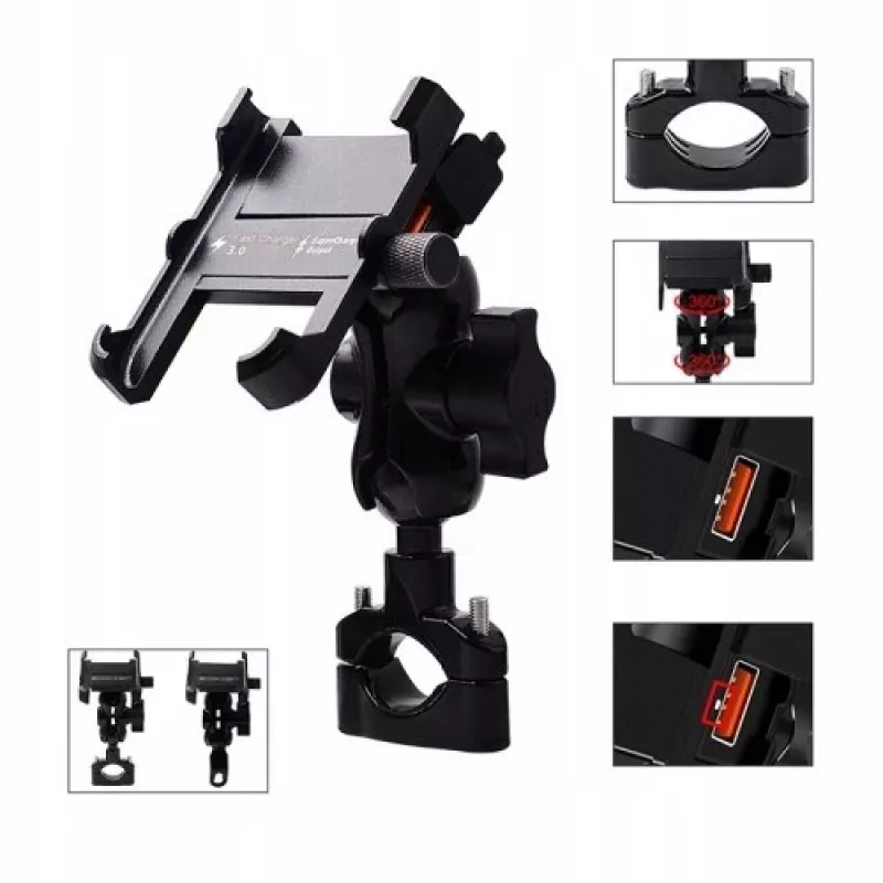 Suporte para telemóvel de mota Freedconn MC10 + suporte de controlo BM2R