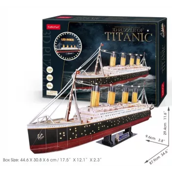 Puzzle 3D CubicFun Titanic LED