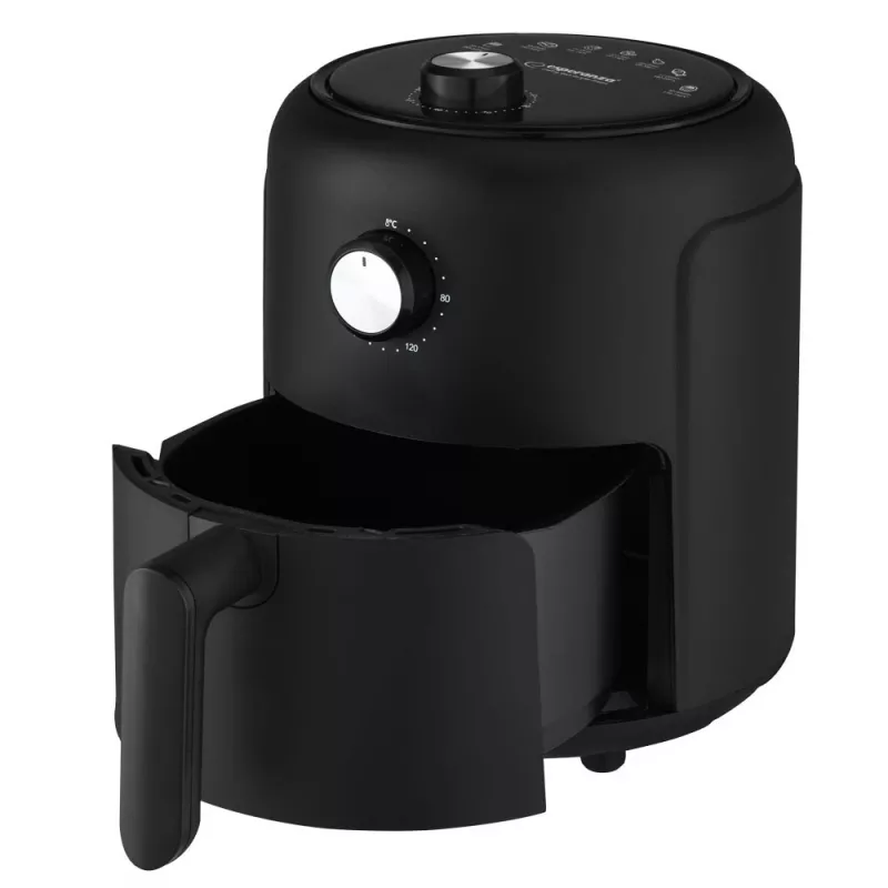 Fritadeira de ar quente ESPERANZA EKA001, 2,6 L, 1000 W, 7 programas, preta, compacta para a bancada