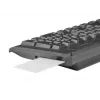 Teclado completo com fios NATEC MORAY Home/Office USB QWERTY US International preto, 104 teclas, teclado numérico