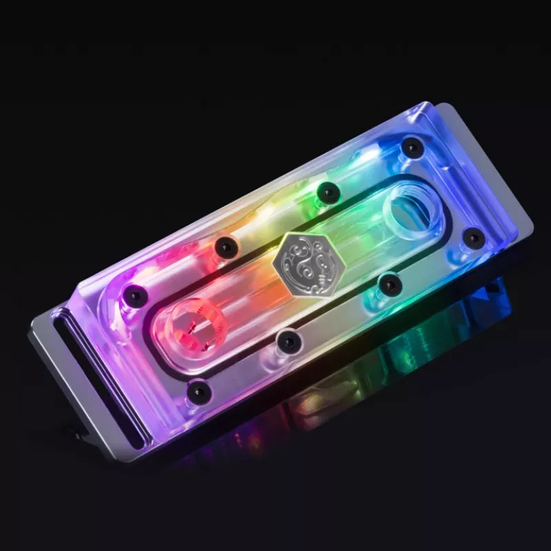 Conjunto de dissipadores RAM BitsPower BP-RAMS44PS-DRGB transparente ARGB, 8 unid.