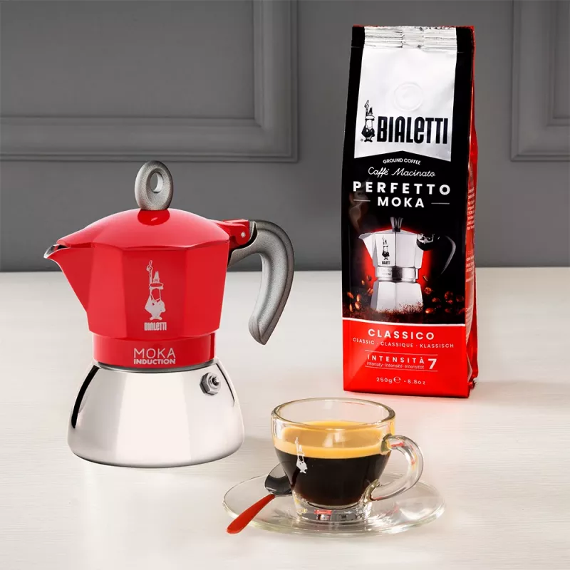 Bialetti Moka Induction cafeteira Moka 6 chávenas