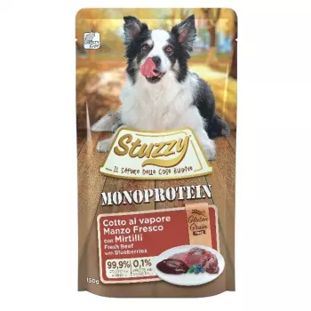 STUZZY Monoprotein vaca com mirtilos - comida húmida para cães - 150 g