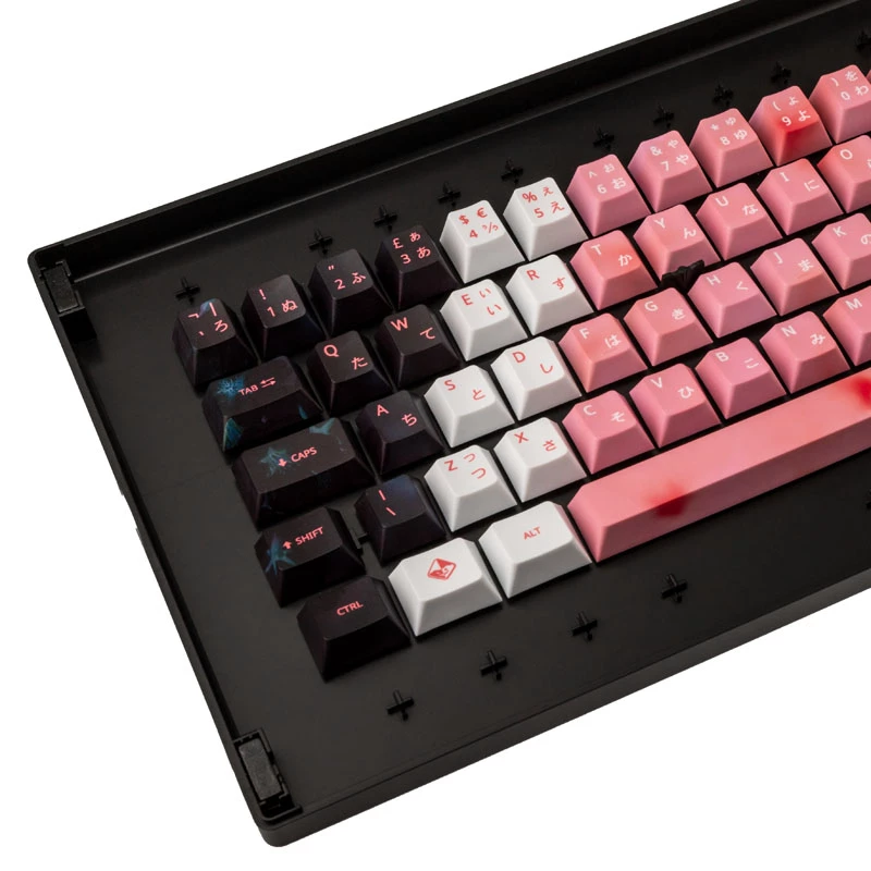 Conjunto de keycaps Traitors ZASHIKI WARASHI (layout UK) – teclas de substituição com design artesanal