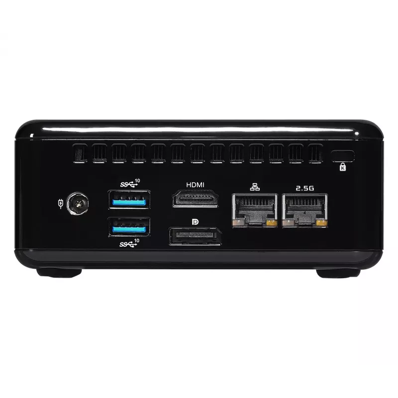 ASRock NUC BOX-1165G7 PC barebone de 0,6 l, Intel Core i7-1165G7 2,8 GHz, HDMI, USB-C, 2x LAN, DDR4, máx. 64 GB