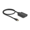 Comutador HDMI DeLOCK 2 x HDMI entrada para 1 x HDMI saída 8K 60 Hz cabo integrado 50 cm