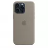 Capa de silicone com MagSafe para iPhone 15 Pro Max – clay