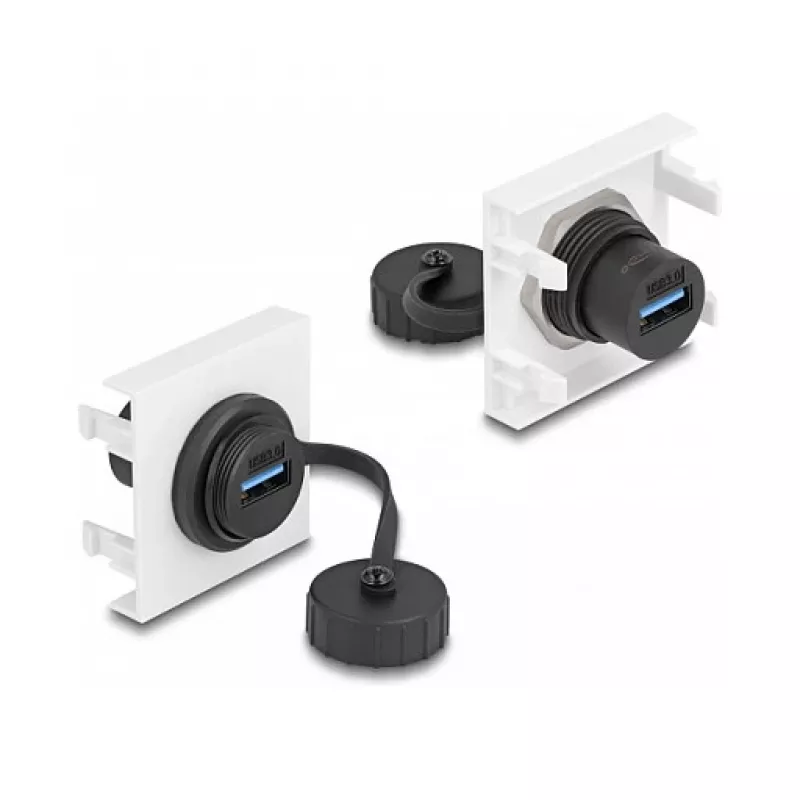 Módulo DeLOCK Easy 45 SuperSpeed USB 5 Gbit/s USB Type-A fêmea 45 x 45 mm