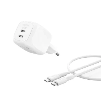 Belkin BoostCharge Pro - fonte de alimentação - GaN - 50 Watt - carregamento rápido - 2 portas de saída (2 x USB-C)