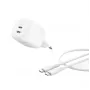 Belkin BoostCharge Pro - fonte de alimentação - GaN - 50 Watt - carregamento rápido - 2 portas de saída (2 x USB-C)