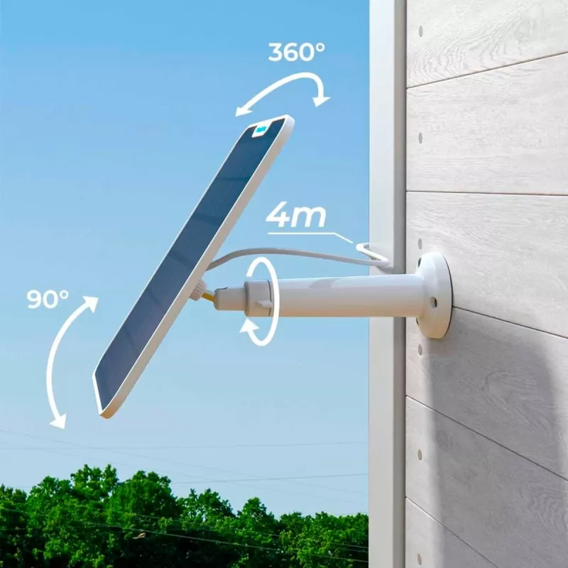 Painel solar Reolink 2 câmara a bateria 6W USB Type-C IP65