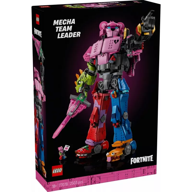 Conjunto de construção LEGO Team Leader Mechs 77078 — Fortnite, 2503 peças, 1 minifigura, altura do mech 450 mm