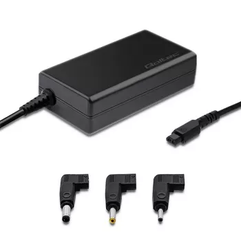 Fonte de alimentação Qoltec 52415 compatível com Samsung Sony 65 W | 3 fichas | +cabo de alimentação