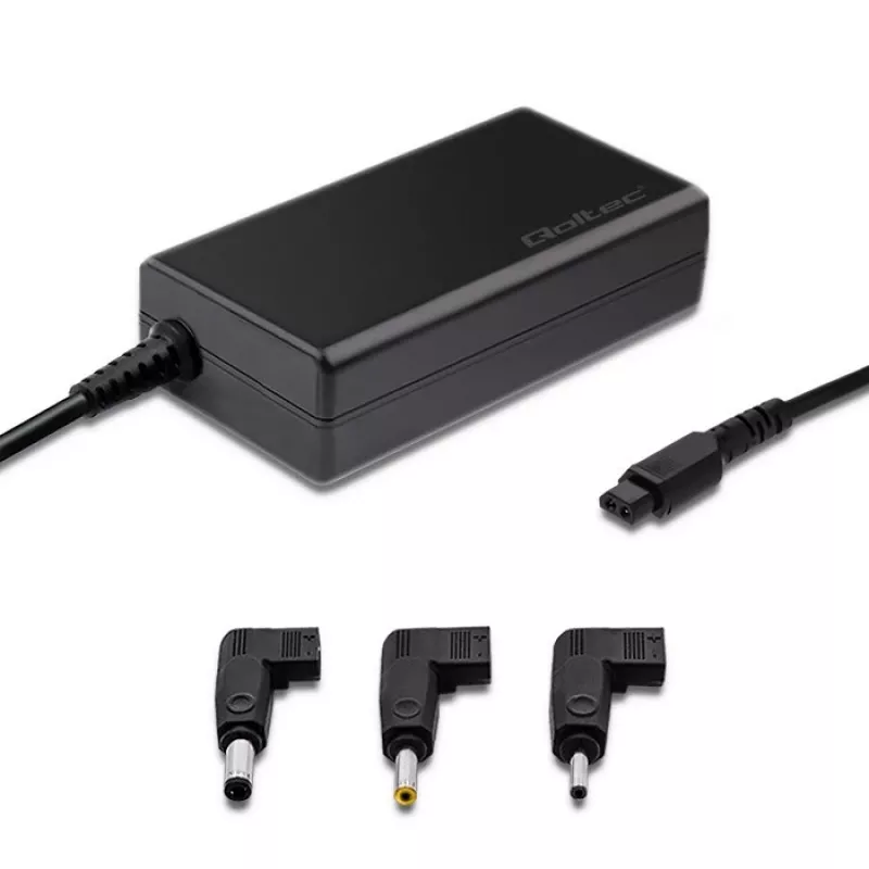 Fonte de alimentação Qoltec 52415 compatível com Samsung Sony 65 W | 3 fichas | +cabo de alimentação
