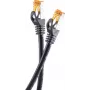 helos Cat.6a Outdoor S/FTP AWG 26/1 Cabo patch 205581, 5 m, preto