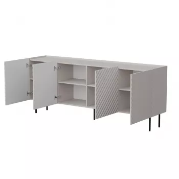 Cómoda Cama Meble LUCCA 4D — 200 x 40 x 80 cm, caxemira, aglomerado
