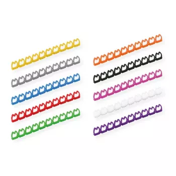 Conjunto de identificação de cabos VALUE para cabos patch, 5–6,5 mm, 10 × 10 unid., multicolor