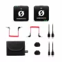 WIME RODE WIRELESS ME Sistema de microfone sem fios de canal duplo Vloggers Podcasters