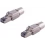Ficha RJ45 ShiverPeaks BS08-45006-2 Toolless Quick STP, ficha Ethernet blindada