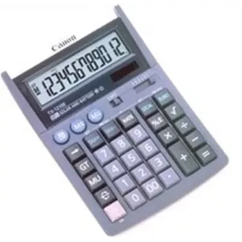 Calculadora de secretária Canon TX-1210E visor lilás