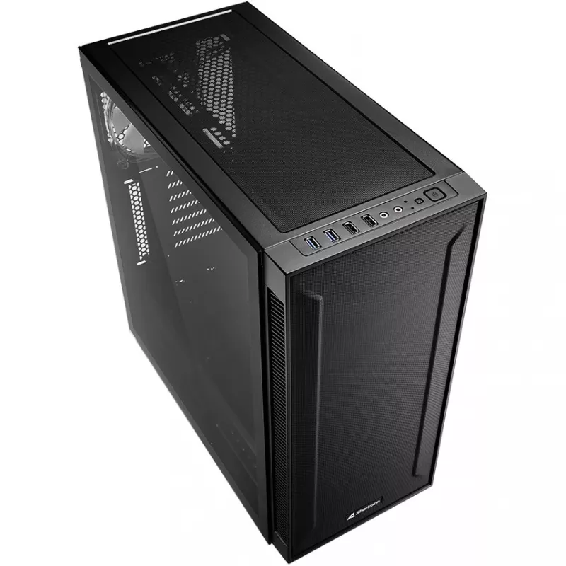 Caixa de PC Sharkoon TG6M RGB Tower preta