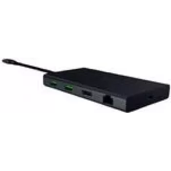 Dock USB-C Razer - preto - 4K a 60 Hz - 85W Power Delivery - carregador/estação de acoplamento (RC21-02250100-R3M1)