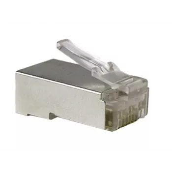 Conector RJ45 A-LAN WT003, cor alumínio, 2 g, para terminações de cabos de rede