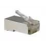 Conector RJ45 A-LAN WT003, cor alumínio, 2 g, para terminações de cabos de rede