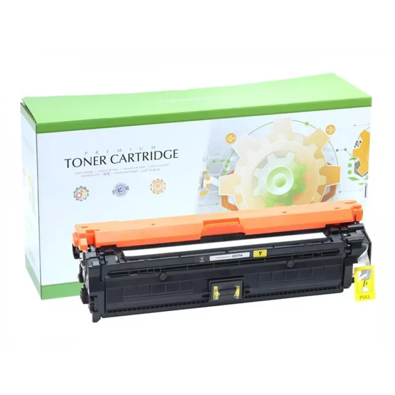 Cartucho de toner STATIC compatível com HP CE272A/CE342A/CE742A amarelo recondicionado 7.500 páginas