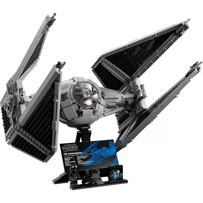 LEGO Star Wars Intercetor TIE Modelo 75382 — kit detalhado de caça estelar, 1931 peças, 18+