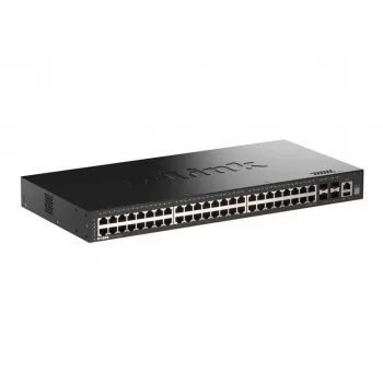 Switch D-Link 52 portas Gigabit Stackable Smart Managed com 4 portas 10G SFP+