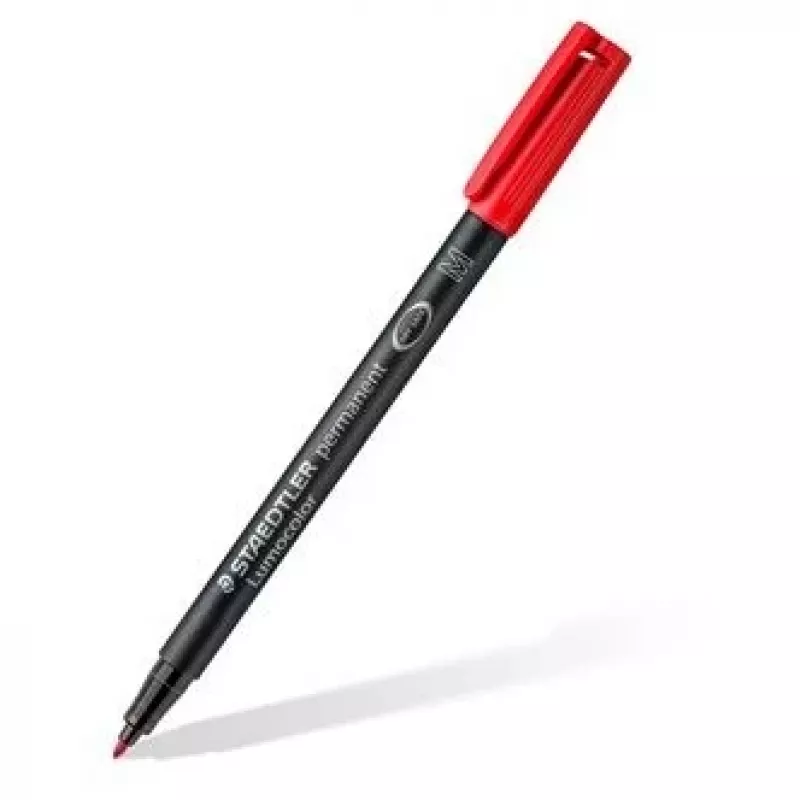 Marcador permanente Staedtler Lumocolor 317 WP4 preto, azul, verde, vermelho