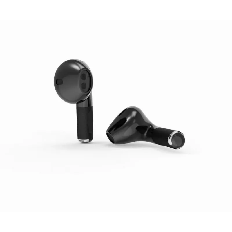 Headset Bluetooth GEMBIRD TWS-02-BK, In-Ear TWS, preto/cinzento, até 5 h de reprodução, microfone incorporado, estojo de carregamento