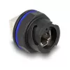 DeLOCK 67048 Tomada embutida / acoplador RJ45 Cat.6A, preto
