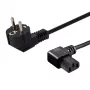 Cabo de alimentação SAVIO CL-115 IEC C13 para ficha, 1,2 m, preto