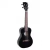 Ukelele de concerto V-tone UK23 23 polegadas — 4 cordas de nylon, 18 trastos, preto, inclui bolsa