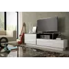 Móvel de TV Cama SIGMA 3 180 branco/branco brilhante + preto